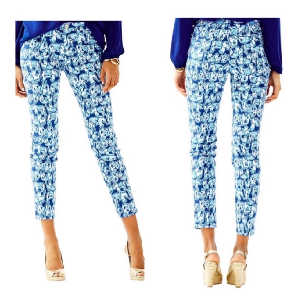 Lilly pulitzer kelly ankle pants size 6